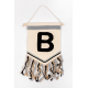 Pennant with letter/ pink