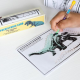 Coloring page roll, Dinosaurs, Rex London