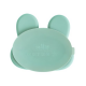 Silicone plate with a suction cup Bunny We Might Be Tiny - Minty Green