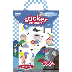 Apli Kids Sticker Set with 2 Boards - Knights