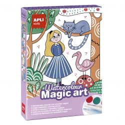 Zestaw artystyczny z akwarelami i magicznym markerem Apli Kids - Magic Art